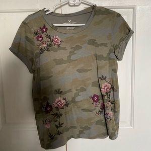 camo american eagle shirt
